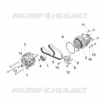 ENGINE, ALTERNATOR AND COMPRESSOR