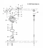 ENGINE, CARBURETOR AND CHOKE CABLE
