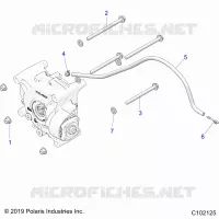 DRIVE TRAIN, GEARCASE MOUNTING, REAR