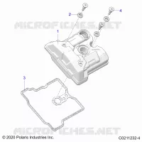 ENGINE, VALVE COVER