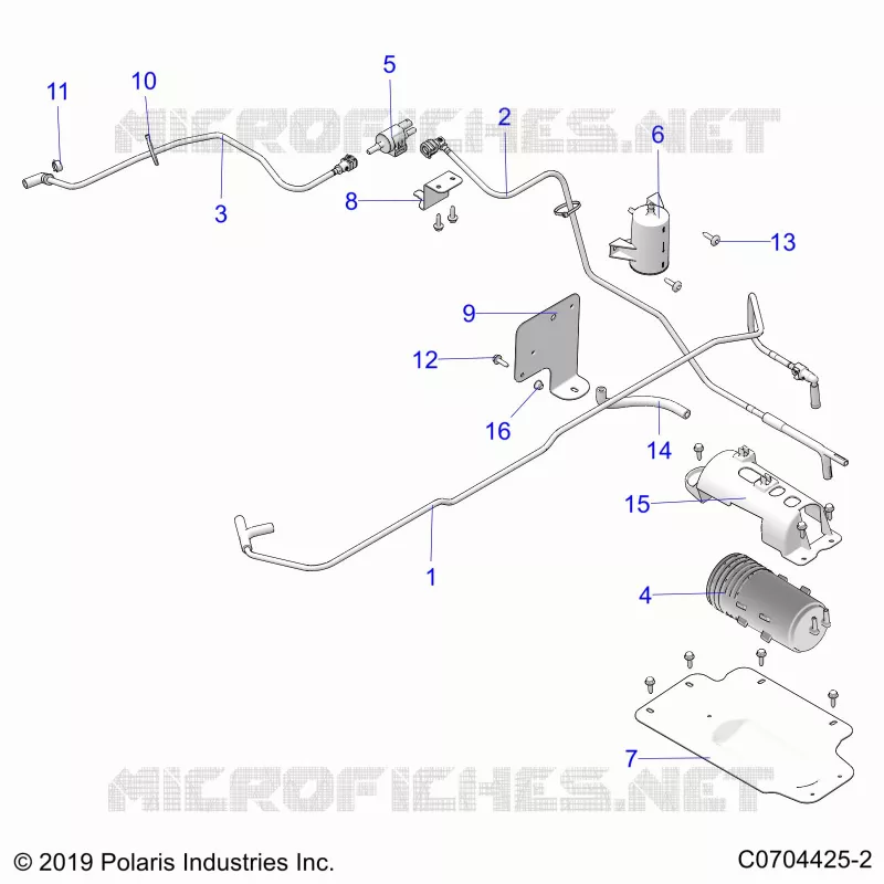 FUEL SYETEM, FUEL TANK EVAP, CANISTER AND LINES