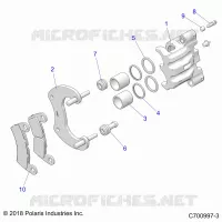 BRAKES, REAR CALIPER