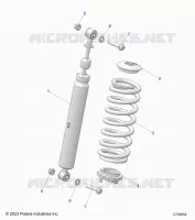 SUSPENSION, FRONT SHOCK MOUNTING