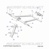 SUSPENSION, FRONT TORQUE ARM