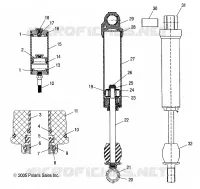 REAR SHOCK TRACK (M-10)(7043190)