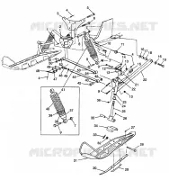 FRONT SUSPENSION AND SKI