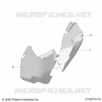 BODY, FRONT MUD GUARDS