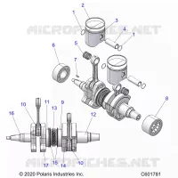 ENGINE, PISTON AND CRANKSHAFT