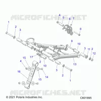 SUSPENSION, FRONT TORQUE ARM