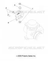 ENGINE, CARBURETOR BRACKET