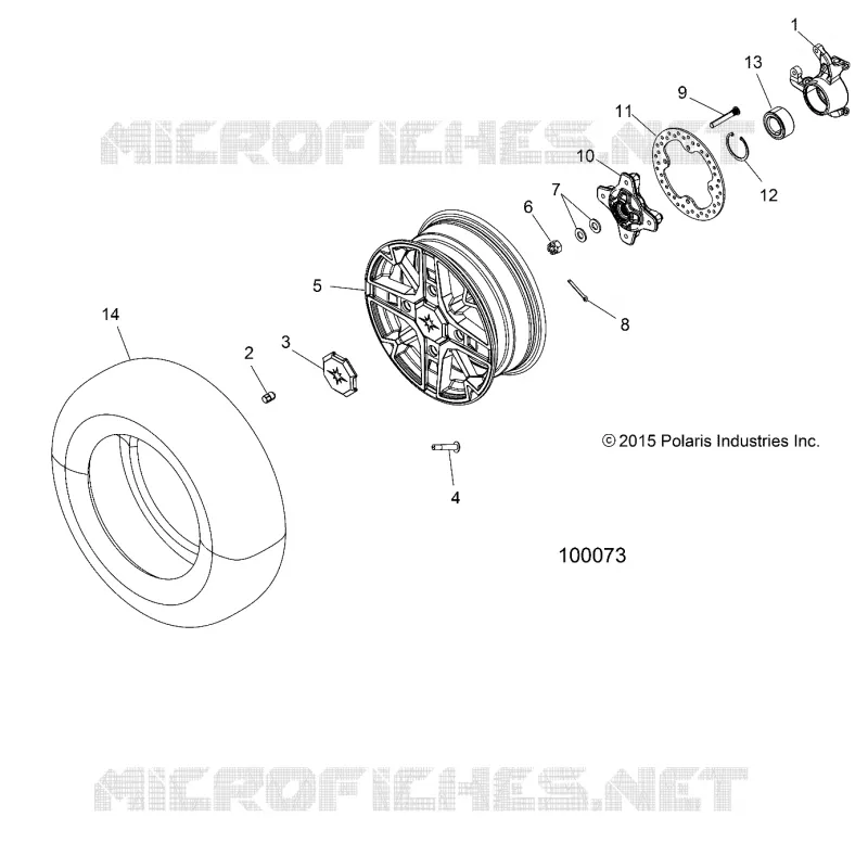 WHEELS, FRONT AND HUB