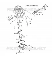 ENGINE, CARBURETOR LOWER