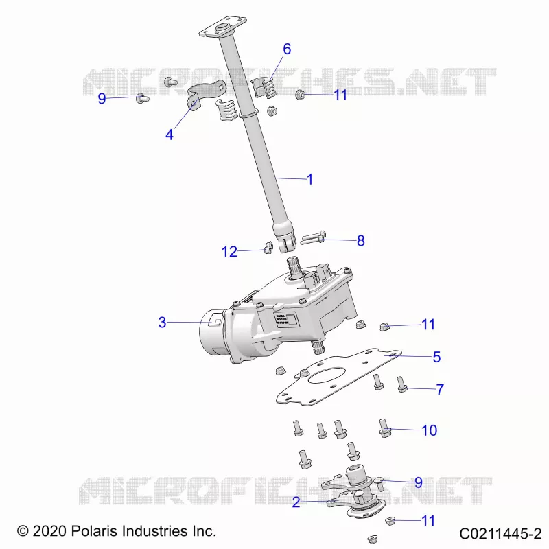 STEERING POST  AND EPS