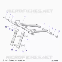 SUSPENSION, FRONT TORQUE ARM