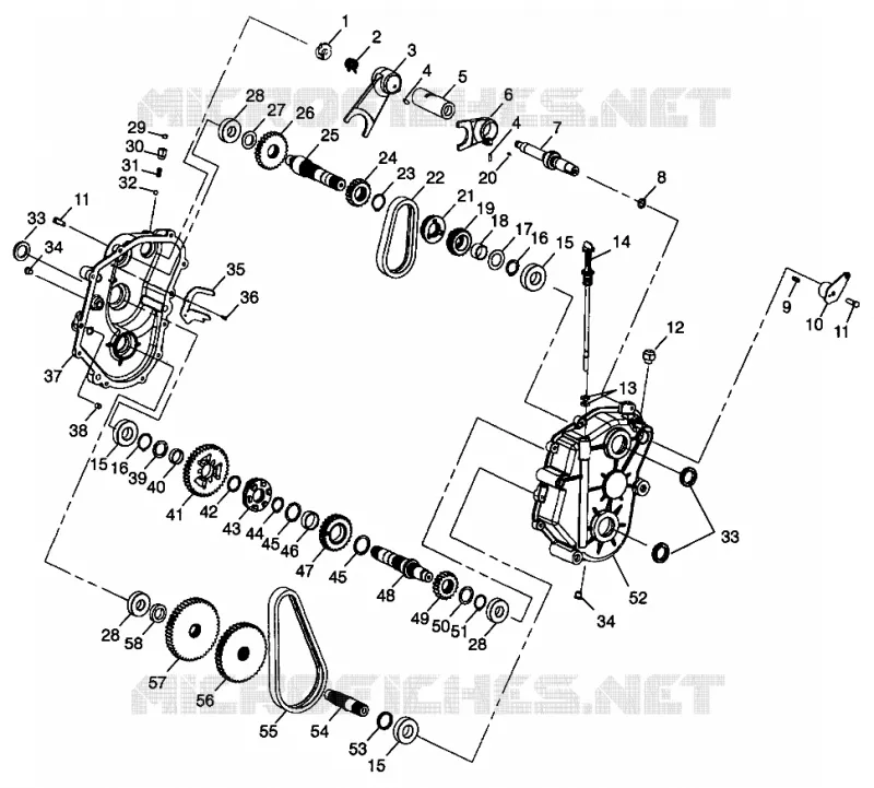 GEARCASE WIDETRAK LX 0982065 AND EUROPEAN WIDETRAK LX E982065 (4943884388B011)