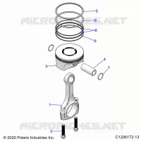 ENGINE, PISTON & ROD