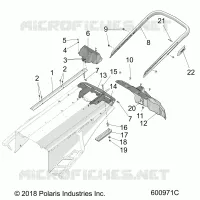 BODY, BUMPER, REAR, SNOWFLAP AND TAILLIGHT COVER