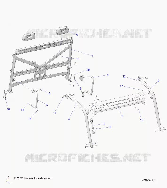 CHASSIS, CAB FRAME