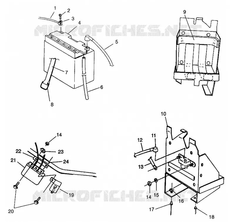 BATTERY BOX TRAIL TOURING 0972262 AND EUROPEAN TRAIL TOURING E972262 (4938313831C001)