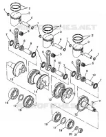 PISTON   CRANKSHAFT STORM 0975782, STORM S.E. H975782, EUROPEAN STORM S.E (4937823782D003)