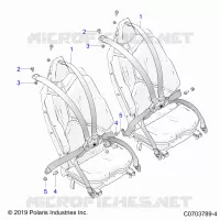 SEAT BELT MOUNTING, REAR