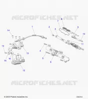 ENGINE, EXHAUST VALVE ASM. AND ACTUATOR