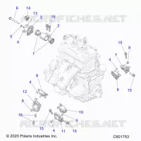 ENGINE, MOUNTING & LONG BLOCK