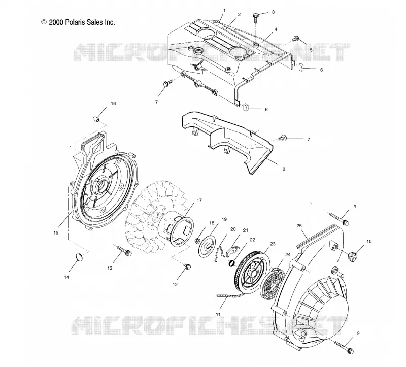 BLOWER HOUSING    RECOIL STARTER