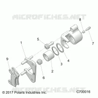 REAR BRAKE CALIPER
