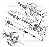 REAR WHEEL DRIVE SCRAMBLER 400L W97BC38C (4939893989C005)