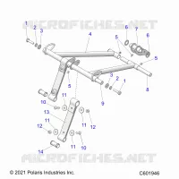 SUSPENSION, FRONT TORQUE ARM