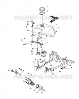 FUEL TANK AND CARBURETOR MOUNTING