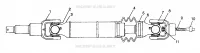 REAR DRIVE SHAFT  SPORTSMAN 500 W97CH50A (4939993999B004)