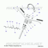 UPPER STEERING & HANDLEBAR ASM.