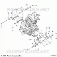 ENGINE, MOUNTING & LONG BLOCK