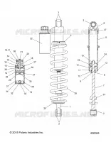 SUSPENSION, REAR SHOCK TRACK, W/RES.