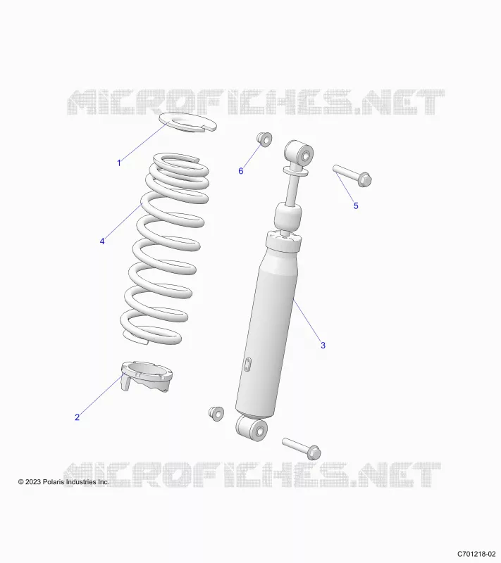 SUSPENSION, FRONT SHOCK