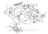 REAR BED MOUNTING 6X6 400L, SWEDISH S948740 AND  NORWEGIAN N948740 (4926812681005A)