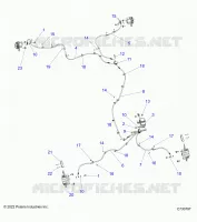 BRAKES, BRAKE LINES AND MASTER CYLINDER -R24RRED4JA (C730797)