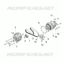 ENGINE, ALTERNATOR AND COMPRESSOR
