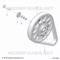 DRIVE TRAIN, SECONDARY CLUTCH