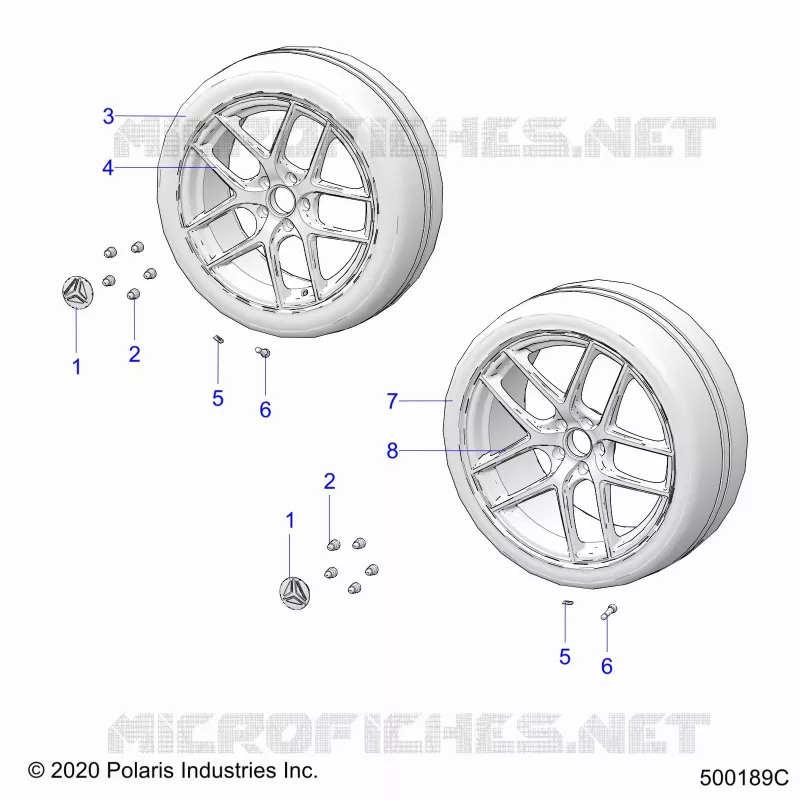 WHEELS, FRONT AND REAR