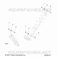 SUSPENSION, SHOCK MOUNTING, REAR SUSP.