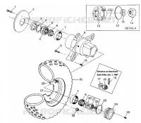 FRONT WHEEL MAGNUM 6X6 W97AE42A AND SWEDISH MAGNUM 6X6 S97AE42E (4940754075B008)