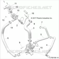 ENGINE, WATERPUMP AND BYPASS