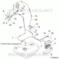 BODY, FUEL LINES, EVAP