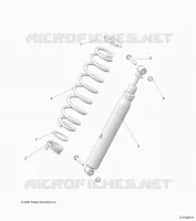 SUSPENSION, REAR SHOCK MOUNTING