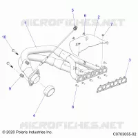 ENGINE, EXHAUST SYSTEM, HEADPIPE AND RELATED