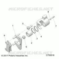 REAR BRAKE CALIPER