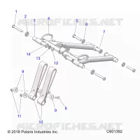 SUSPENSION, FRONT TORQUE ARM